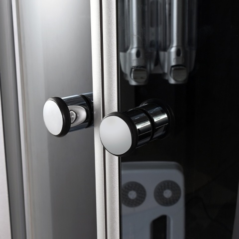 KABINA PRYSZNICOWA Z HYDROMASAŻEM I SAUNĄ WSH7102S 100x100 CM