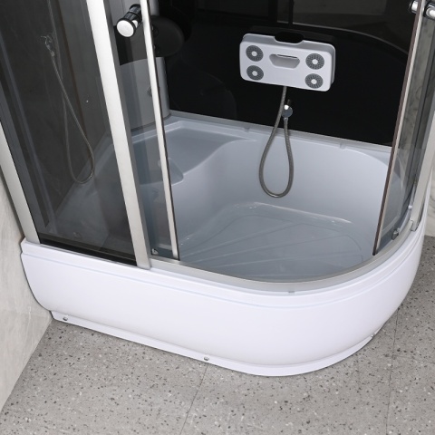 KABINA PRYSZNICOWA Z HYDROMASAŻEM I SAUNĄ WSH7106LS LEWA 120x80 CM