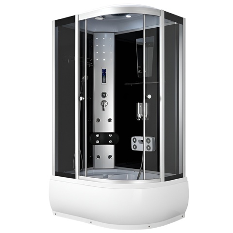 KABINA PRYSZNICOWA Z HYDROMASAŻEM I SAUNĄ WSH7106LS LEWA 120x80 CM