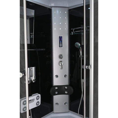 KABINA PRYSZNICOWA Z HYDROMASAŻEM I SAUNĄ WSH7106RS PRAWA 120x80 CM