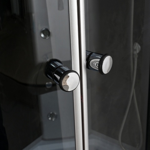 KABINA PRYSZNICOWA Z HYDROMASAŻEM I SAUNĄ WSH7106RS PRAWA 120x80 CM