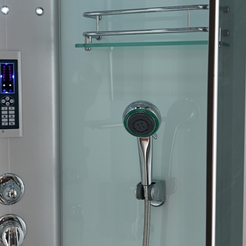 KABINA PRYSZNICOWA Z HYDROMASAŻEM I SAUNĄ WSH7106RWS PRAWA BIAŁA 120x80 CM