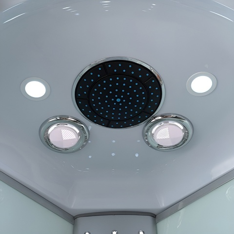 KABINA PRYSZNICOWA Z HYDROMASAŻEM I SAUNĄ WSH7118S 100x100 CM