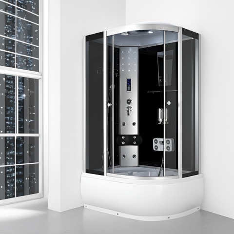 KABINA PRYSZNICOWA Z HYDROMASAŻEM WSH7106L LEWA 120x80 CM