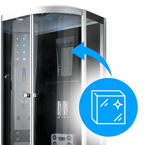 KABINA PRYSZNICOWA Z HYDROMASAŻEM WSH7106L LEWA 120x80 CM