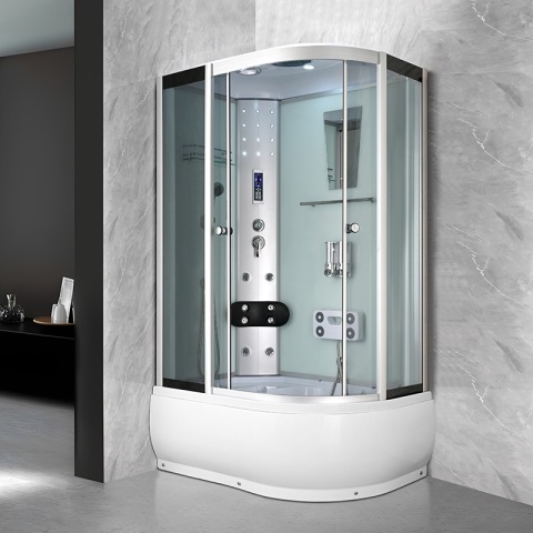 KABINA PRYSZNICOWA Z HYDROMASAŻEM WSH7106LW LEWA 120X80