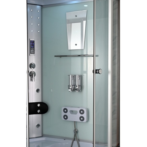 KABINA PRYSZNICOWA Z HYDROMASAŻEM WSH7106LW LEWA 120X80