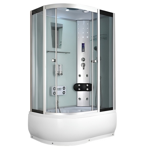 KABINA PRYSZNICOWA Z HYDROMASAŻEM WSH7106RW BIAŁA 120x80 CM