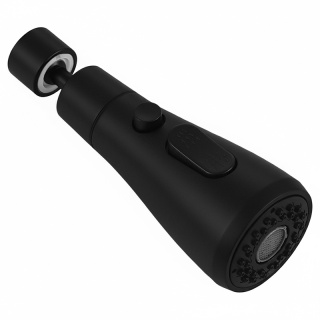 PRZEDŁUŻKA DO KRANU KUCHENNEGO AERATOR PERLATOR 3 TRYBY 360° PERL-2-BL CZARNY