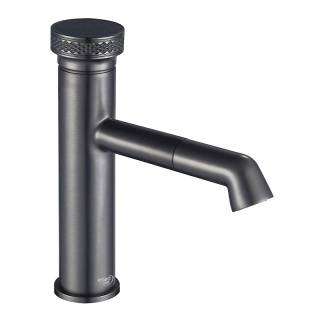 BATERIA UMYWALKOWA ŁAZIENKOWA STOJĄCA NABLATOWA CHLOE-GR-BR SZCZOTKOWANA STAL