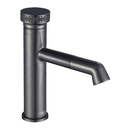 BATERIA UMYWALKOWA ŁAZIENKOWA STOJĄCA NABLATOWA CHLOE-GR-BR SZCZOTKOWANA STAL