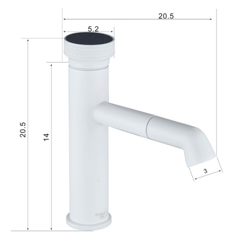 BATERIA UMYWALKOWA ŁAZIENKOWA STOJĄCA NABLATOWA CHLOE-WH BIAŁA