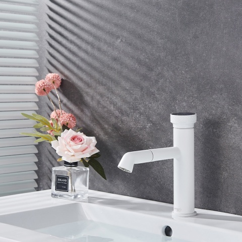 BATERIA UMYWALKOWA ŁAZIENKOWA STOJĄCA NABLATOWA CHLOE-WH BIAŁA