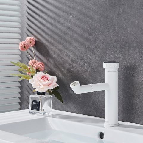 BATERIA UMYWALKOWA ŁAZIENKOWA STOJĄCA NABLATOWA CHLOE-WH BIAŁA