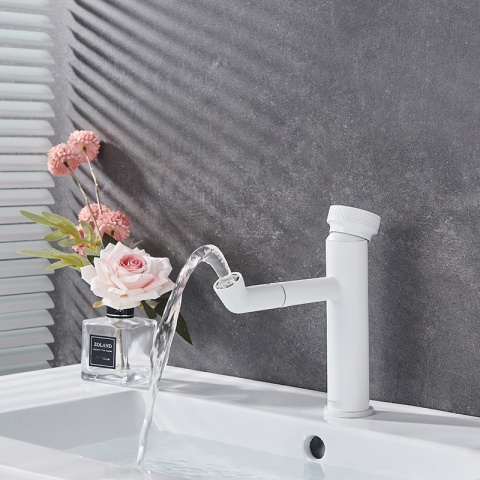 BATERIA UMYWALKOWA ŁAZIENKOWA STOJĄCA NABLATOWA CHLOE-WH BIAŁA