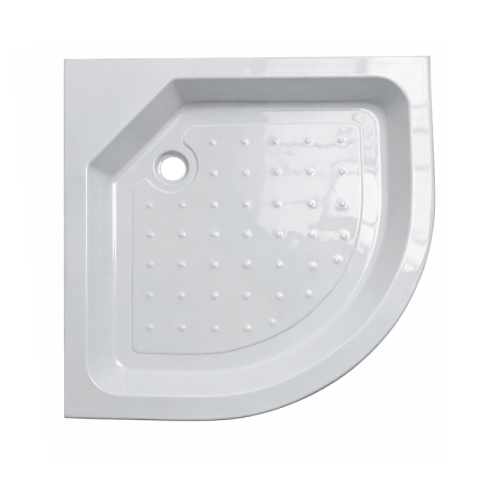 KABINA PRYSZNICOWA PÓŁOKRĄGŁA Z BRODZIKIEM WSH305A MAT CHROM 80x80 CM