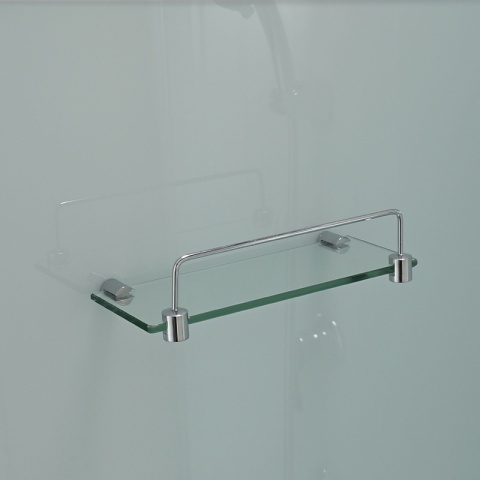 KABINA PRYSZNICOWA PÓŁOKRĄGŁA Z BRODZIKIEM WSH305B MAT CHROM 90x90 CM