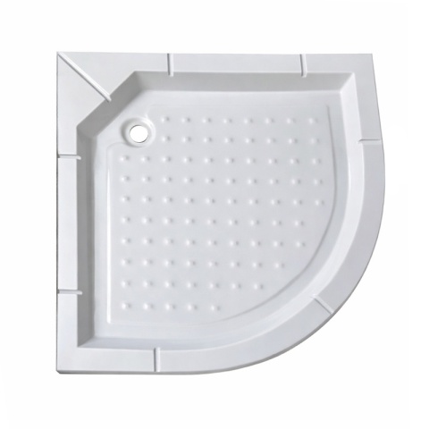 KABINA PRYSZNICOWA PÓŁOKRĄGŁA Z BRODZIKIEM WSH305B MAT CHROM 90x90 CM