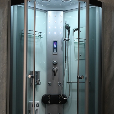 KABINA PRYSZNICOWA Z HYDROMASAŻEM I SAUNĄ WSH7180WS 80x80 CM