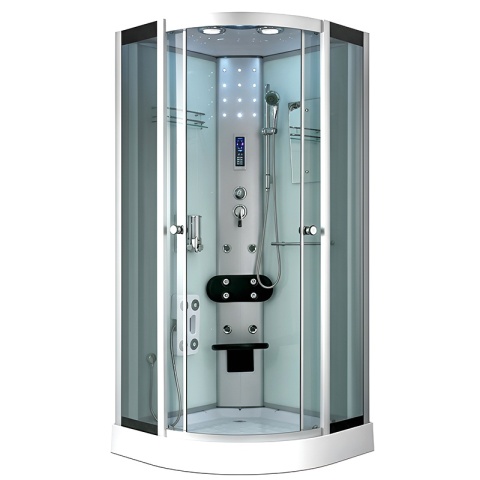 KABINA PRYSZNICOWA Z HYDROMASAŻEM I SAUNĄ WSH7180WS 80x80 CM