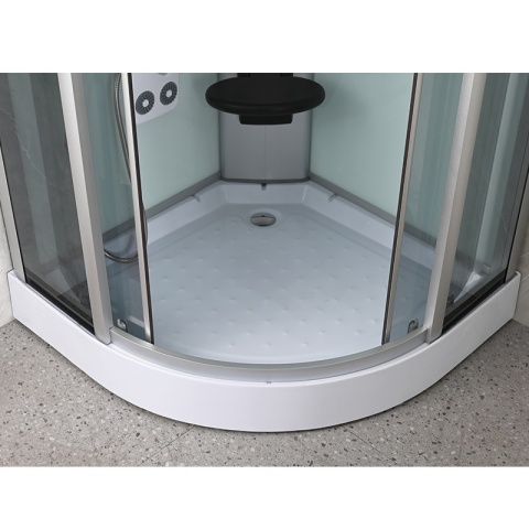 KABINA PRYSZNICOWA Z HYDROMASAŻEM WSH7180W BIAŁA 80x80 CM