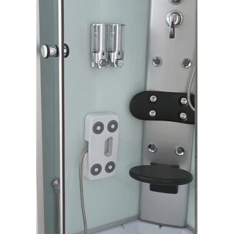 KABINA PRYSZNICOWA Z HYDROMASAŻEM WSH7180W BIAŁA 80x80 CM
