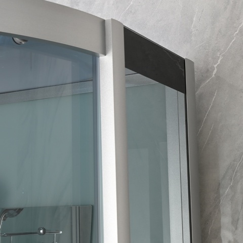 KABINA PRYSZNICOWA Z HYDROMASAŻEM WSH7180W BIAŁA 80x80 CM