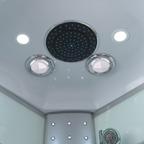 KABINA PRYSZNICOWA Z HYDROMASAŻEM WSH7180W BIAŁA 80x80 CM