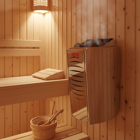 PIEC DO SAUNY FIŃSKIEJ HARVIA BC35E 3,5kW 3500W HV-BC35E ŚCIENNY STALOWY 230V