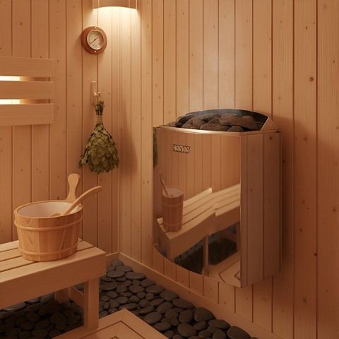 PIEC DO SAUNY FIŃSKIEJ HARVIA BC60 6kW 6000W HV-BC60 ŚCIENNY STALOWY 400V