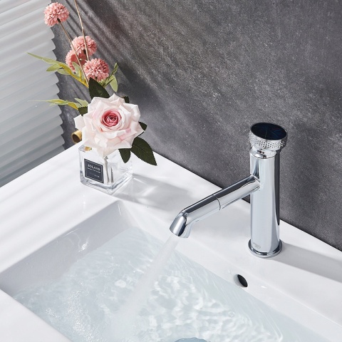 BATERIA UMYWALKOWA ŁAZIENKOWA STOJĄCA NABLATOWA CHLOE-CH CHROM