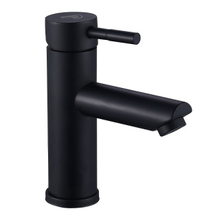 BATERIA UMYWALKOWA ŁAZIENKOWA STOJĄCA NISKA NABLATOWA KRAN ARLEY-BL CZARNA