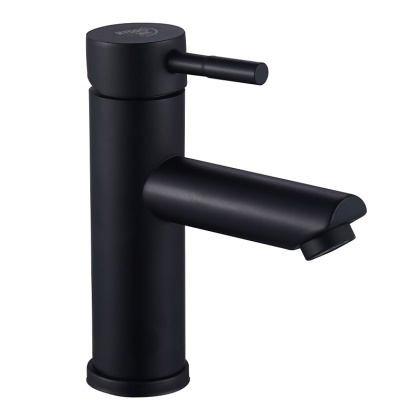 BATERIA UMYWALKOWA ŁAZIENKOWA STOJĄCA NISKA NABLATOWA KRAN ARLEY-BL CZARNA