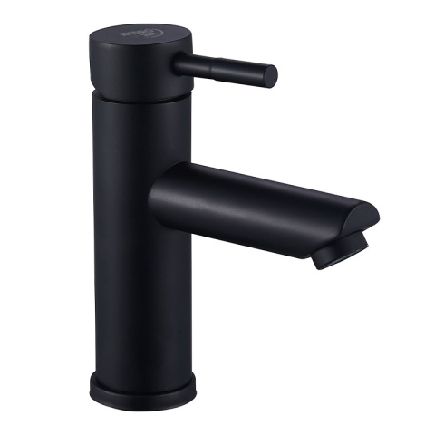 BATERIA UMYWALKOWA ŁAZIENKOWA STOJĄCA NISKA NABLATOWA KRAN ARLEY-BL CZARNA