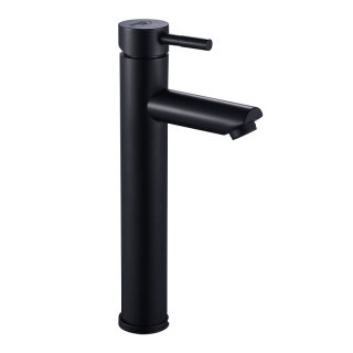 BATERIA UMYWALKOWA ŁAZIENKOWA STOJĄCA WYSOKA NABLATOWA KRAN ARLEY-H-BL CZARNA