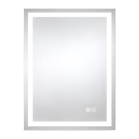 LUSTRO ŁAZIENKOWE PODŚWIETLANE LED PROSTOKĄTNE ŚCIENNE BELLA 50X70 3 BARWY ANTY-PARA