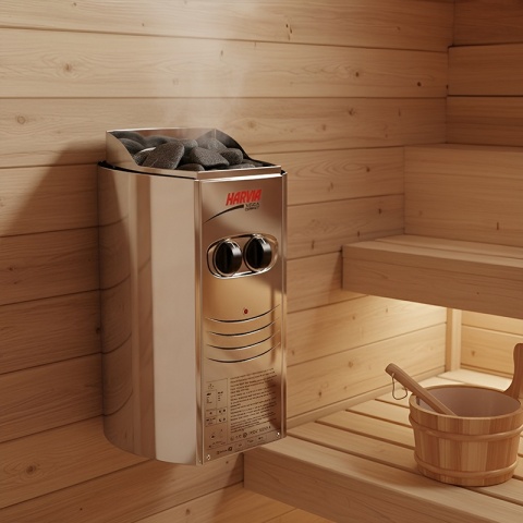 PIEC DO SAUNY FIŃSKIEJ HARVIA BC35 3,5kW 3500W HV-BC35 ŚCIENNY STALOWY 230V