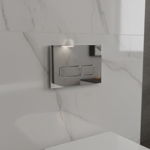 PRZYCISK URUCHAMIAJĄCY SPŁUKUJĄCY DO WC HYDROSAN BUTTON-6-CH CHROM PRZEDNI