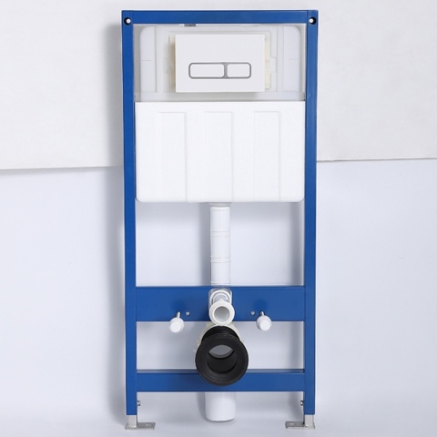 ZESTAW PODTYNKOWY WC STELAŻ HYDROSAN MISKA MIZU-WH-RIM-01 PRZYCISK BUTTON-4-BL CZARNY