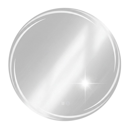 LUSTRO ŁAZIENKOWE PODŚWIETLANE LED OKRĄGŁE DIANA 70 CM 3 BARWY ANTY-PARA