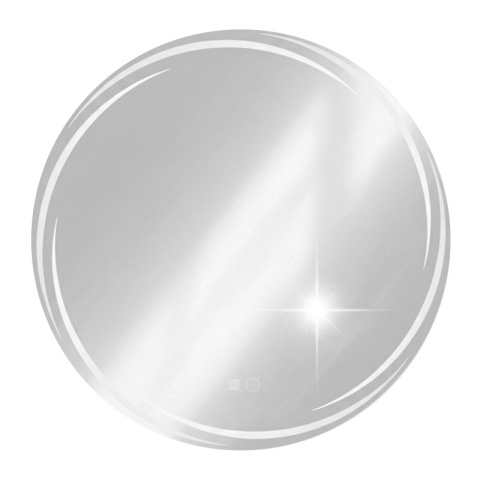 LUSTRO ŁAZIENKOWE PODŚWIETLANE LED OKRĄGŁE DIANA 70 CM 3 BARWY ANTY-PARA