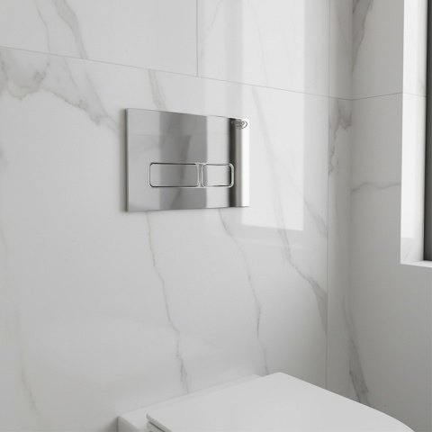 ZESTAW PODTYNKOWY WC STELAŻ HYDROSAN MISKA MIZU-WH-RIM-01 PRZYCISK BUTTON-6-CH CHROM