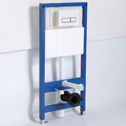 ZESTAW PODTYNKOWY WC STELAŻ HYDROSAN MISKA MIZU-WH-RIM-01 PRZYCISK BUTTON-7-CH CHROM