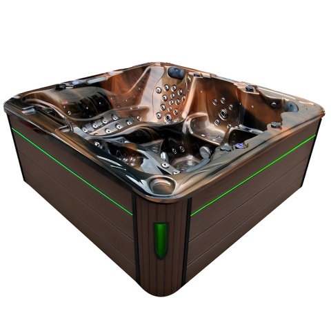 JACUZZI OGRODOWE WANNA SPA702 MAGMA GOLD OBUDOWA KAWA 230x230 CM