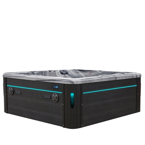 JACUZZI OGRODOWE WANNA SPA702 ODYSSEY OBUDOWA ANTRACYT 230x230 CM