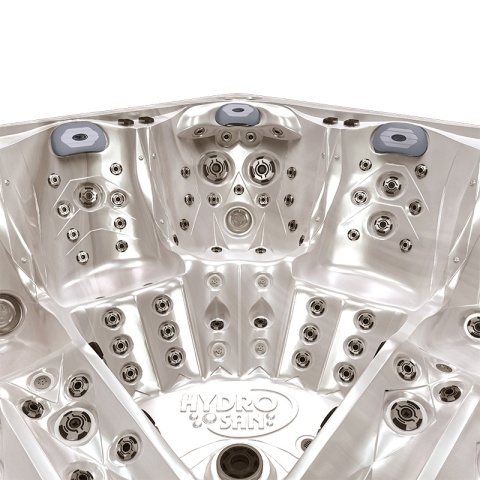 JACUZZI OGRODOWE WANNA SPA748 CAPPUCCINO OBUDOWA SZARA DESKA F24 230x230 CM