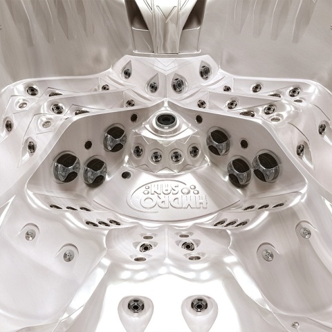 JACUZZI OGRODOWE WANNA SPA748 CAPPUCCINO OBUDOWA SZARA DESKA F24 230x230 CM