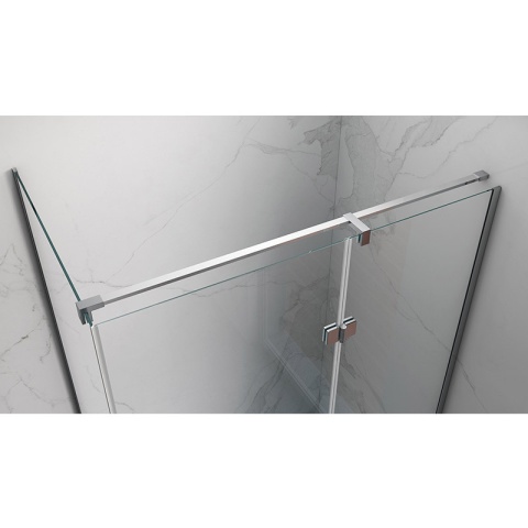 KABINA PRYSZNICOWA PROSTOKĄTNA ZES-KZ02C-110X80 CHROM 110x80 CM