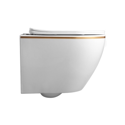 ZESTAW PODTYNKOWY WC STELAŻ HYDROSAN MISKA MIZU-WH-GL-RIM-03 PRZYCISK BUTTON-5-BL CZARNY