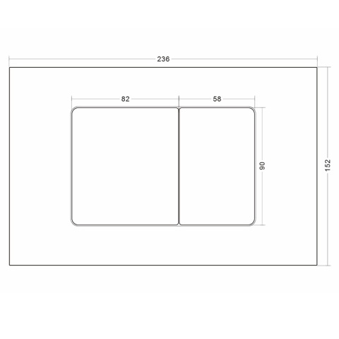 ZESTAW PODTYNKOWY WC STELAŻ HYDROSAN MISKA MIZU-WH-GL-RIM-03 PRZYCISK BUTTON-7-BL CZARNY